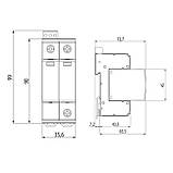 Обмежувач перенапруги 2Р 40кА 275В [2440397] ETITEC C T2 ETI, фото 2