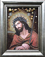 Ікона "Ісус Христос у терновому вінці" рамка зі склом MMG 15*20 1 шт.