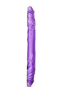 T330741 подвійний фалоімітатор B YOURS 18inch DOUBLE DILDO PURPLE, Фіолетовий