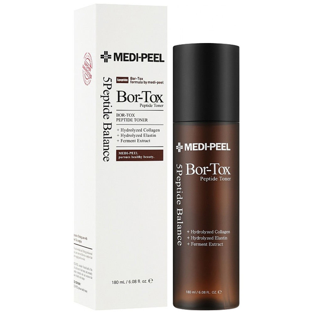 Тонер антивіковий із валюфіліном MEDI-PEEL Bor-Tox 5 Peptide Toner 180 мл, фото 1