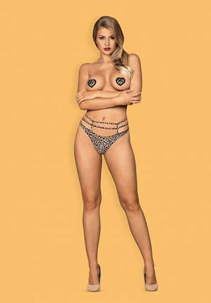 Пестиси леопардові Obsessive Selvy у формі серця, фото 3