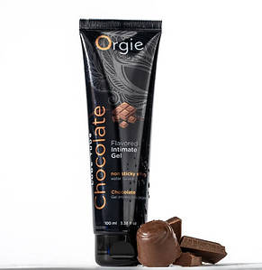Їстівний лубрикант зі смаком шоколаду Orgie Flavored Intimate Gel Chocolate на водній основі, 100 мл