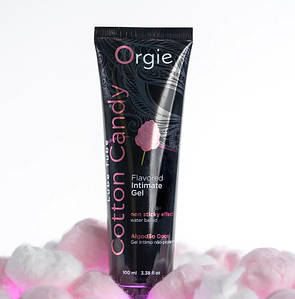 Їстівний лубрикант на водній основі Orgie Flavoured Intimate Gel зі смаком "Цукрова Вата", 100 мл