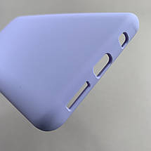 Чохол для Samsung Galaxy A51 силікон кейс чохол з мікрофіброю на телефон самсунг а51 бузковий r4e, фото 5