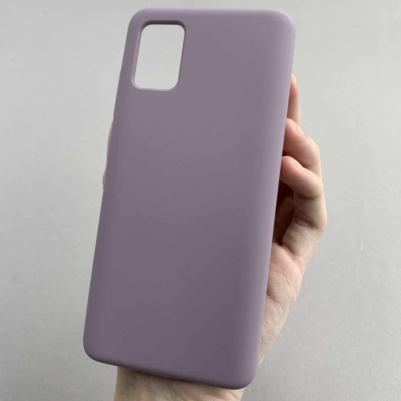 Чохол для Samsung Galaxy A51 силікон кейс чохол з мікрофіброю на телефон самсунг а51 чорничний r4e