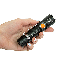 Ліхтарик Bailong BL-616-T6 USB, Ручний ліхтарик Bailong , Ручний ліхтарик з акумулятором і USB, фото 2