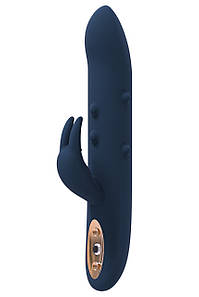 Вібромасажер з функцією кульок, що рухаються Dream Тoys Goddess Collection ALPHEUS синій