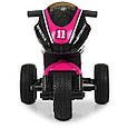 Дитячий електромотоцикл Super Moto V6 (рожевий колір), фото 3
