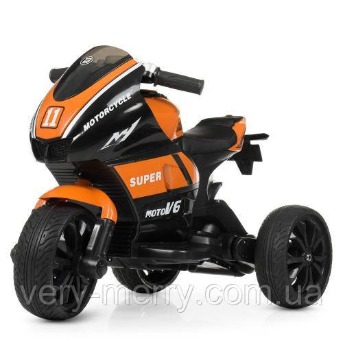 Дитячий електромотоцикл Super Moto V6 (помаранчевий колір)