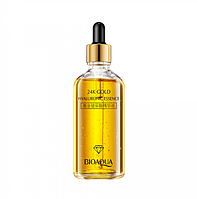 Сыворотка BIOAQUA 24K GOLD HYALURONIC ESSENCE, с нано-золотом и гиалуроновой кислотой, 100 мл