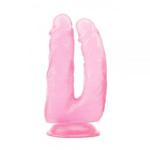 Фалоімітатор подвійний Hi-Rubber, Pink, Рожевий