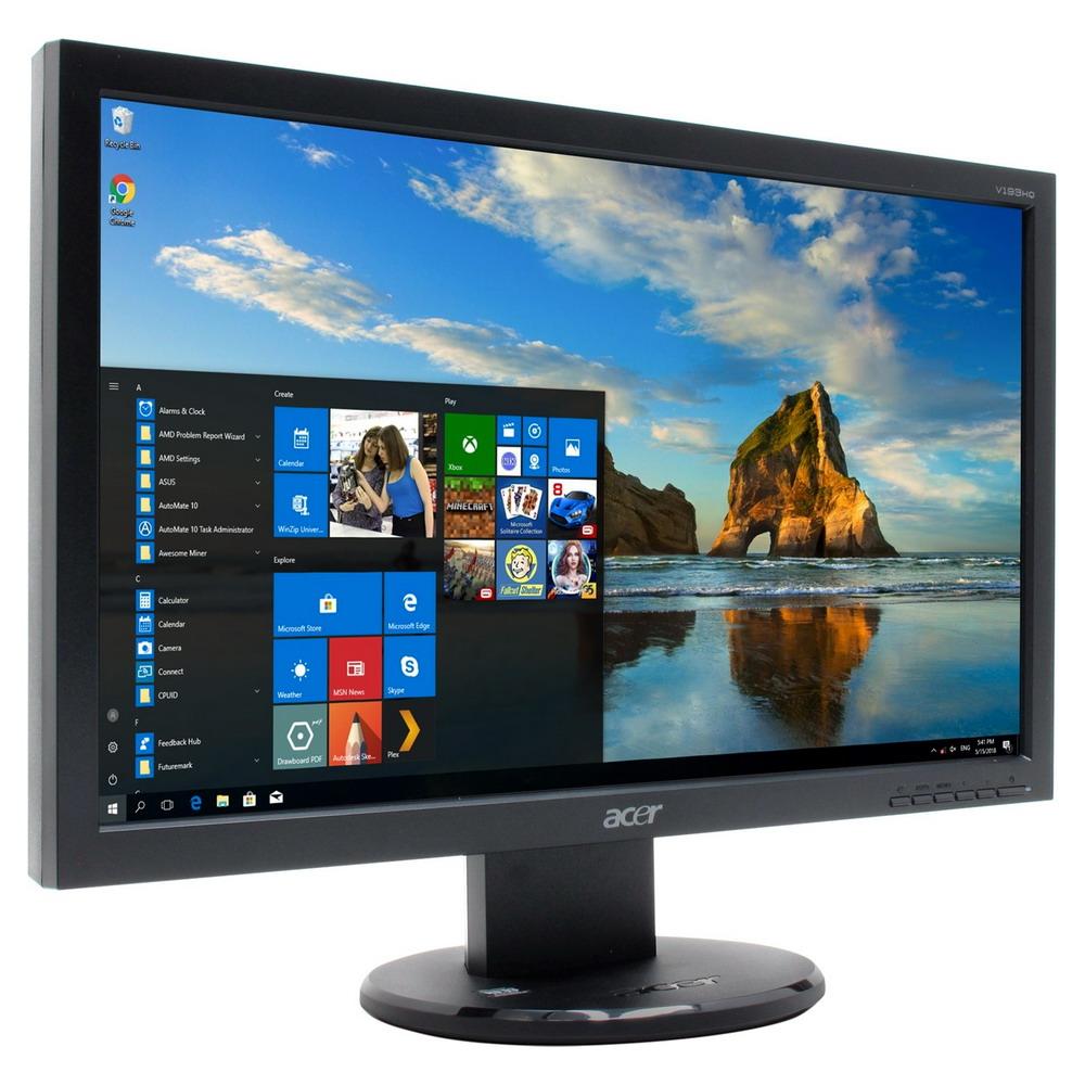 Монітор 19" 1366*768 TN Acer V193HQ VGA чорний бв B Гар.12міс! #