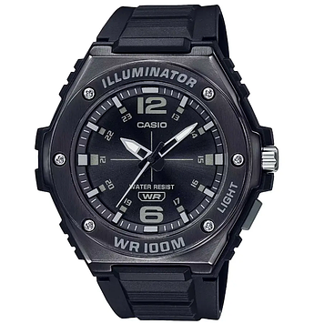 Класичний чоловічий годинник Casio MWA-100 оригінал водонепроникний стрілочний кварцовий годинник з підсвічуванням