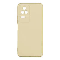Чехол Full Case TPU+Silicone Touch No Logo для Xiaomi POCO F4 4G/5G Цвет 11, Ivory