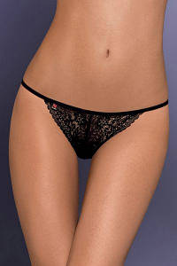 Стрінги жіночі INTENSA THONG Obsessive Чорний S\M