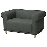IKEA VISKAFORS(894.432.83), 1,5-местное кресло, Лейде / серая / зеленая береза