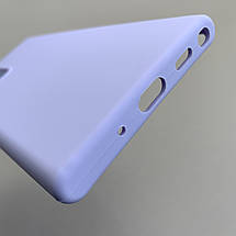 Чохол для Samsung Galaxy Note 20 Ultra силікон кейс чохол з мікрофіброю на самсунг нот 20 ультра бузковий r4e, фото 5