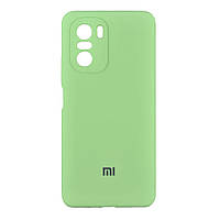 Чехол для Xiaomi Poco F3 Full Case HQ with frame Цвет 01 Mint