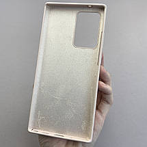 Чохол для Samsung Galaxy Note 20 Ultra силікон кейс чохол з мікрофіброю на самсунг нот 20 ультра пудровий r4e, фото 3