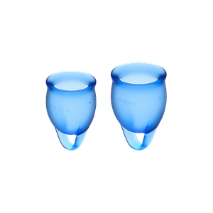 Набір багаторазових менструальних чаш Satisfyer Feel Confident медичний силікон, 15 мл та 20 мл