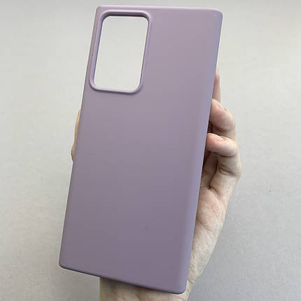 Чохол для Samsung Galaxy Note 20 Ultra силікон кейс чохол з мікрофіброю на самсунг нот 20 ультра чорничний r4e, фото 1