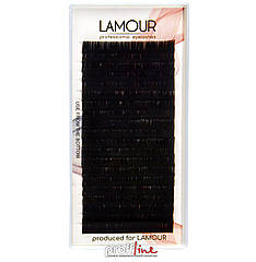 Вії для нарощування Lamour чорні 0.07 R 8 мм