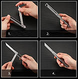 Сувенірний ніж з чохлом чорний, фото 4