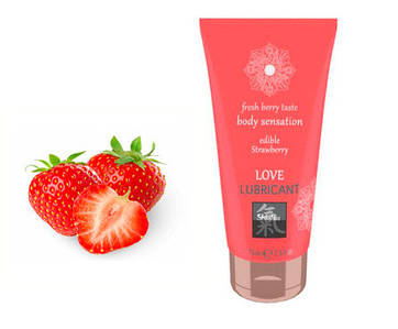 Їстівний лубрикант SHIATSU Love Полуниця, 75 мл