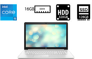 Ноутбук HP 17-by4063cl/17,3"TN(1600x900)/Intel Core i5-1135G7 2.40GHz/16GB DDR4/HDD 320GB + SSD 128GB/Intel Iris Xe Graphics