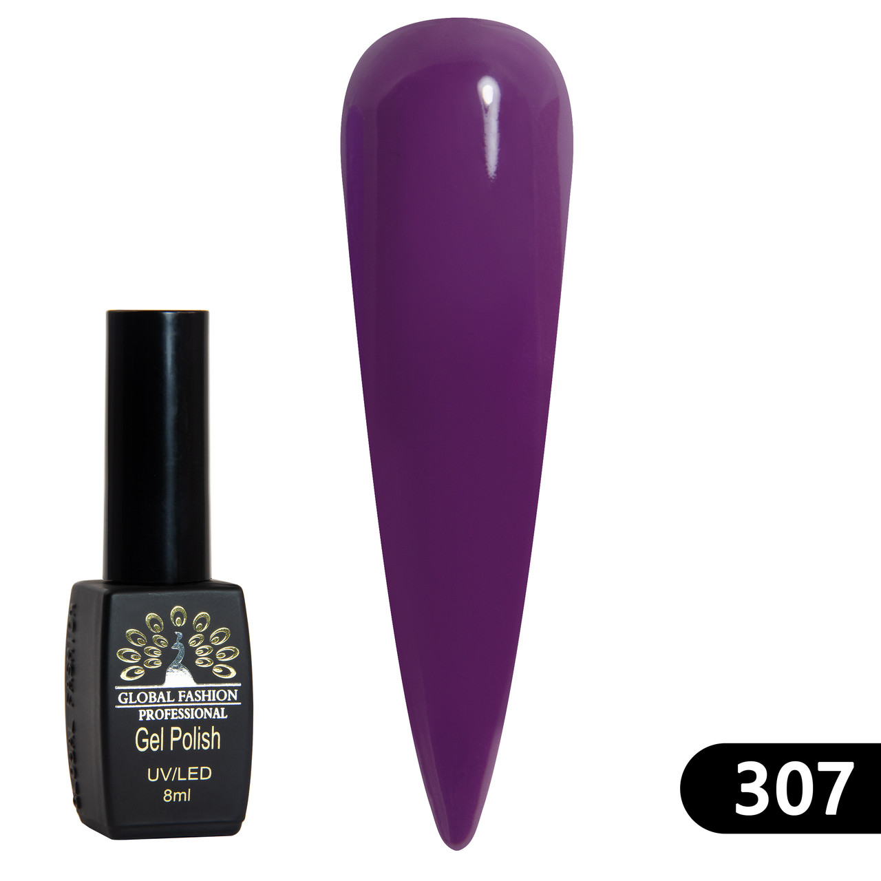 Гель-лак Global Fashion BLACK ELITE (8 мл) 307