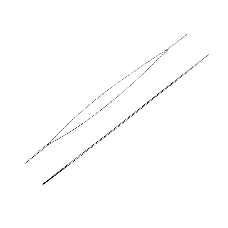 Голка для вишивання бісером із довгим вухом посередині 10 см (шт), фото 1