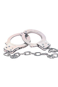 Наручники хромовані NMC Hand Cuffs із довгим ланцюгом