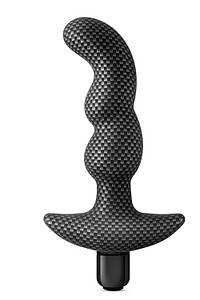 Анальна пробка з вібрацією 3-в-1 SPARK IGNITION PRV-02 CARBON FIBER