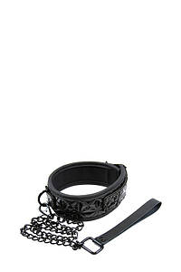 Нашийник із повідцем SINFUL BLACK COLLAR