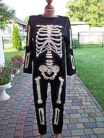 ( 11 - 13 лет ) хеллоуин Скелет комбинезон кигуруми для мальчика Б/У