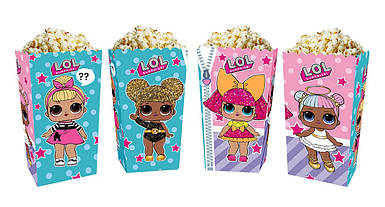 Коробки для солодощів та попкорну Ляльки Лол 5шт
