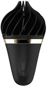 Кліторальний вібростимулятор Satisfyer Sweet Treat Spinnator у формі морозива, чорний