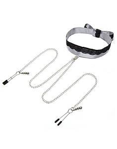 Нашийник із затискачами на соски Fifty Shades of Grey Play Nice