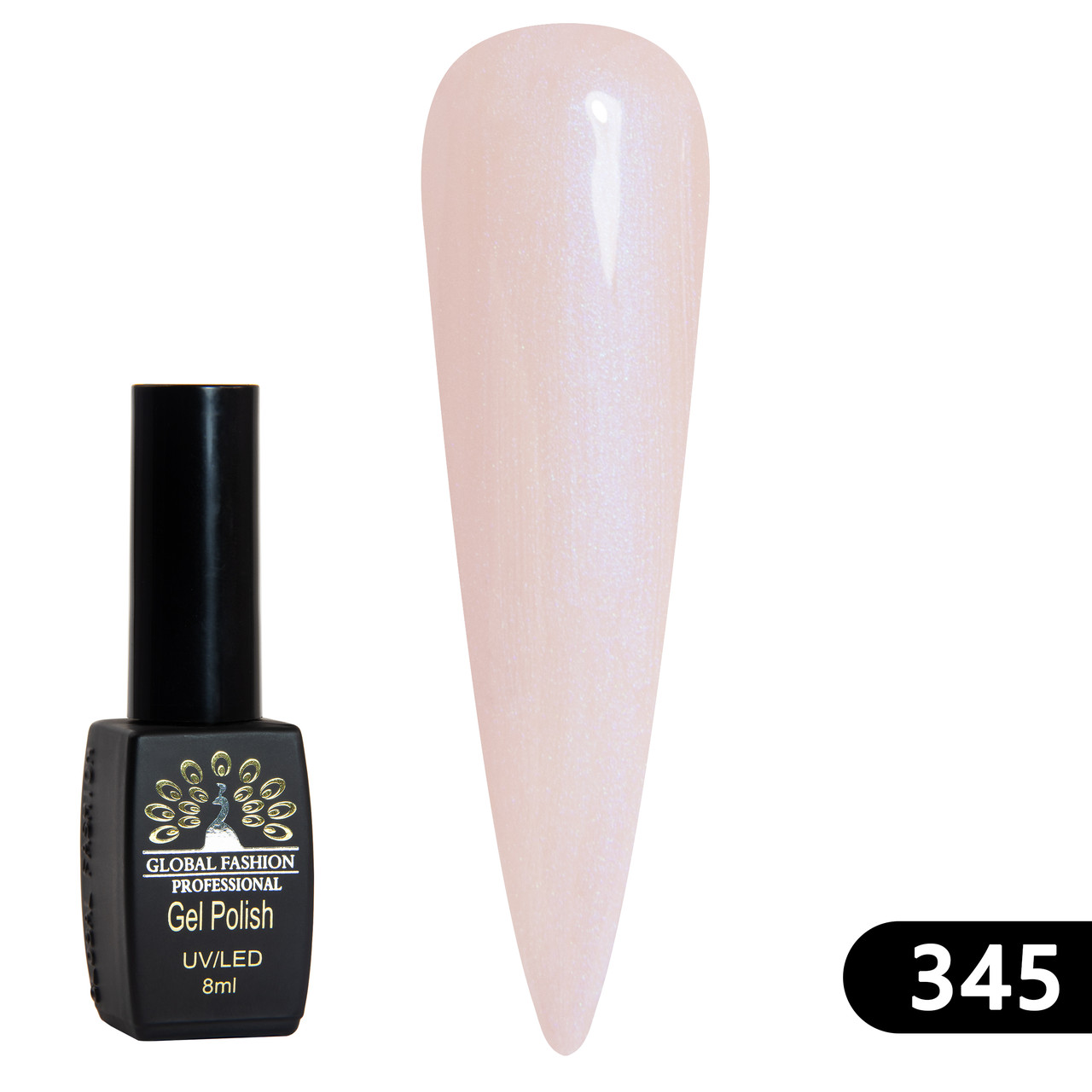 Гель-лак Global Fashion BLACK ELITE (8 мл) 345