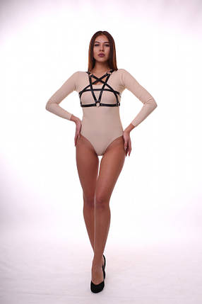 Портупея Candy Hero "А5", екошкіра, ручна робота, чорний, фото 1