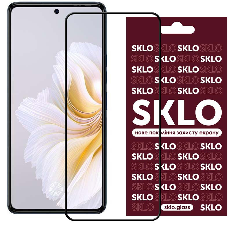 Захисне скло SKLO 3D для TECNO Pova Neo 3 (LH6n) Чорний