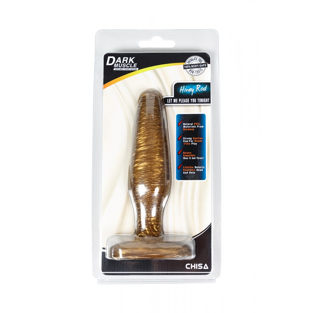 Анальна пробка золота Chisa Dark Muscle Hiney Rod M