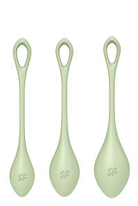 Набір вагінальних кульок Satisfyer Yoni Power 2 light, зелений