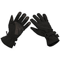 "Сенсорные Перчатки MFH SoftShell Черные XL: Теплые и Удобные Перчатки для Сенсорных Устройств"