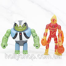 Ігровий набір фігурок героїв Ben 10 10-12 см Бен 10 Бентен + Світло, фото 4
