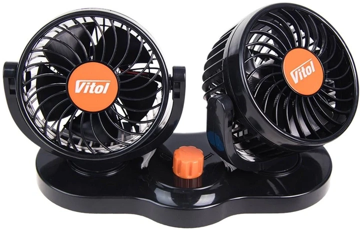 Вентилятор 4" 24V 10W  подвійний дві швидкості HX-T304-1 VitOl, фото 1