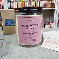 Свеча ароматизированная Bath&Body Works Rose Water& Ivy Single Wick Candle 198g