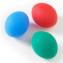 Силіконовий м'яч для реабілітації кисті — Ersamed SL-517 Червоний — жорсткий