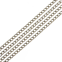 Ланцюжок на метраж Finding Ланцюг плоске плетіння Антична бронза 3.6 мм