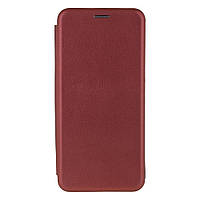 Чехол-книжка кожа для Xiaomi Poco X3 / Poco X3 Pro Цвет Бордовый